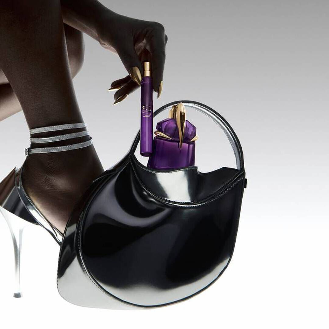 duo de parfums mugler angel violet et jaune