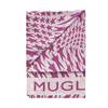 pareo rose avec le logo Mugler