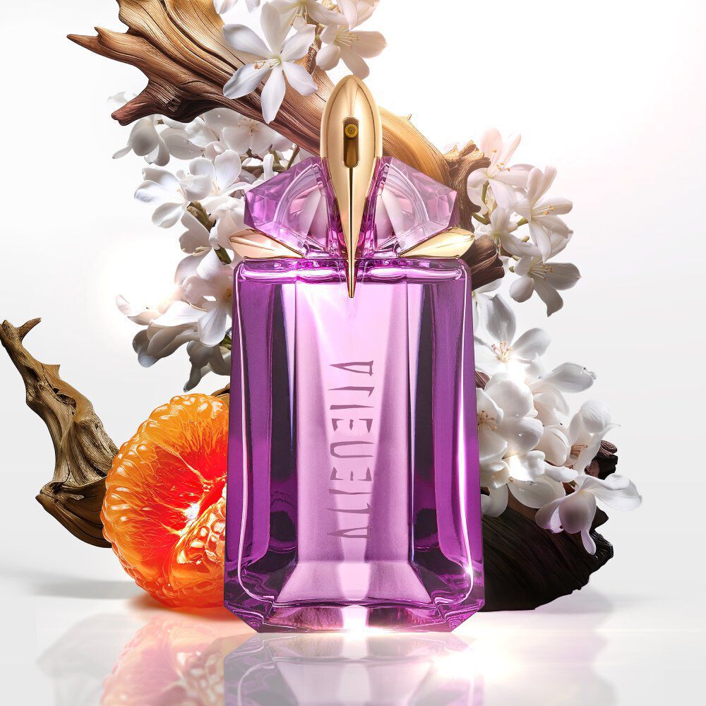parfum alien mugler avec des du jasmin, bois et mandarine