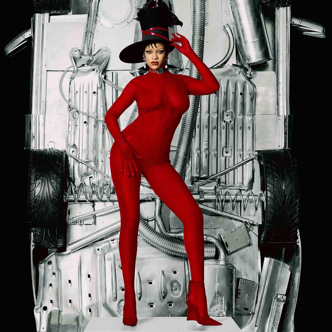 RIHANNA WEARS CUSTOM MUGLER FOR DAZED MAGAZINE