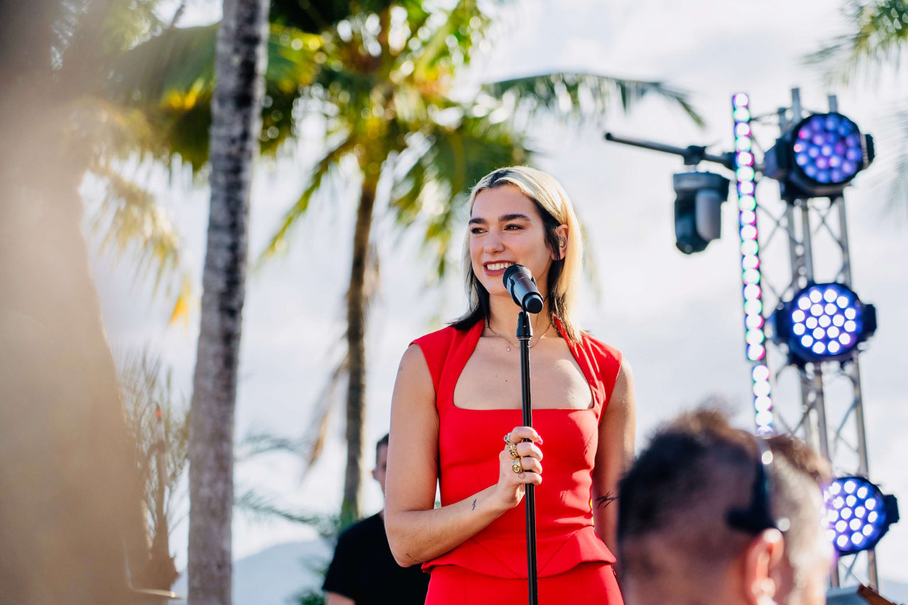 Dua Lipa wears Mugler