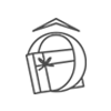 Icône représentant une maison avec un toit et une fenêtre, symbolisant l'habitat ou le logement.