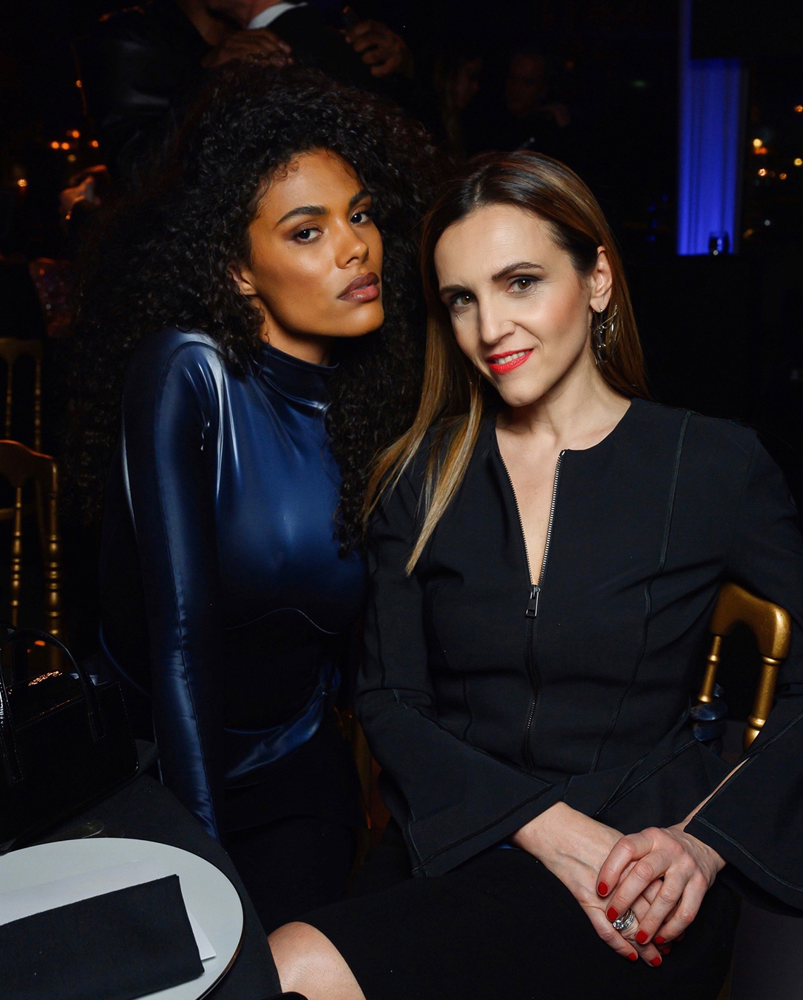 Tina Kunakey & Sandrine Groslier au gala de charité organisé par Babeth Djian - MUGLER MAG